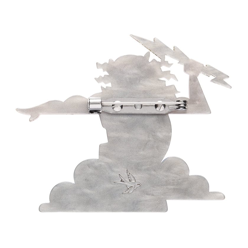 Zeus Almighty Brooch BookGeek