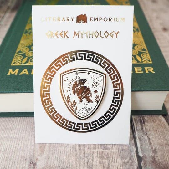 Achilles Enamel Pin BookGeek