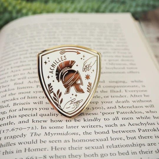Achilles Enamel Pin BookGeek
