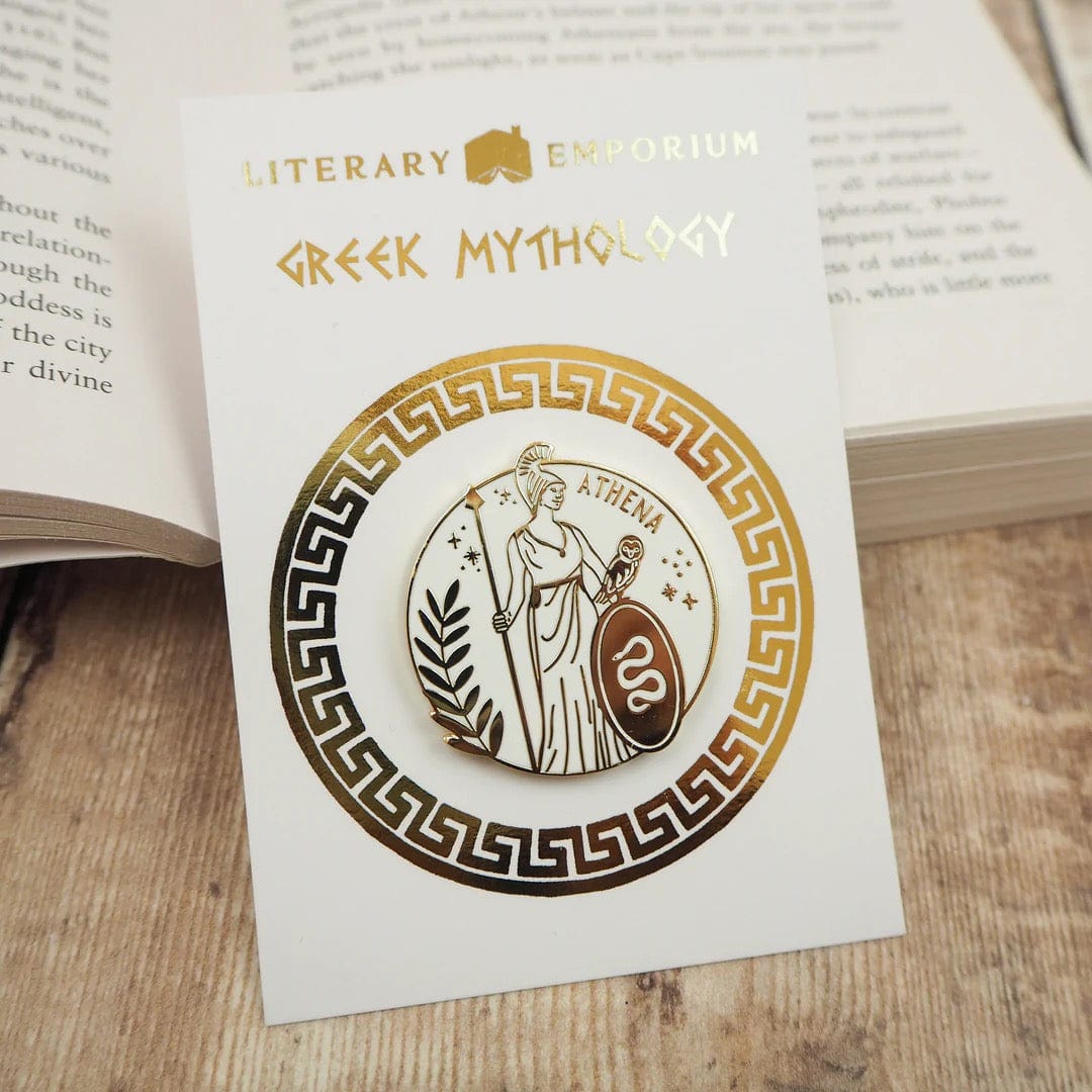 Athena Enamel Pin BookGeek