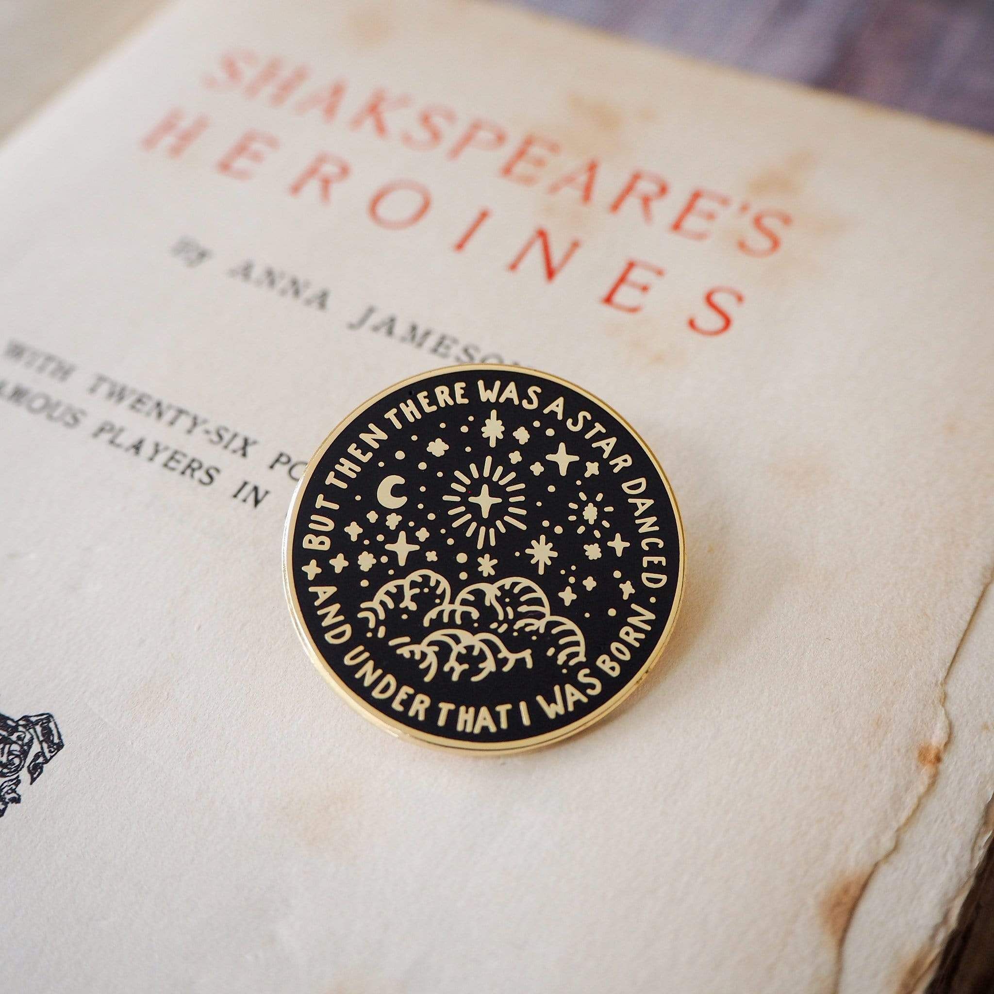 Beatrice Shakespeare Enamel Pin