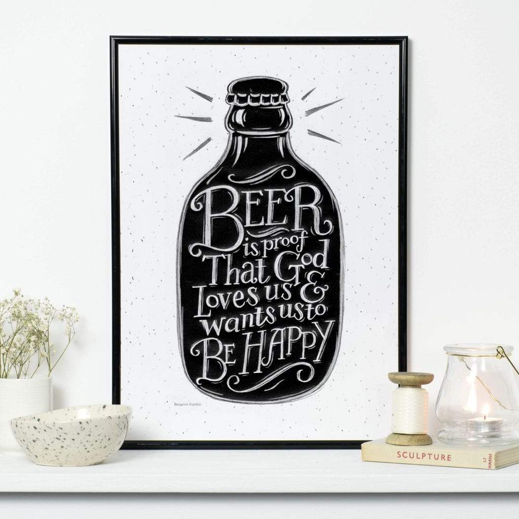 Beer is Proof Print BookGeek
