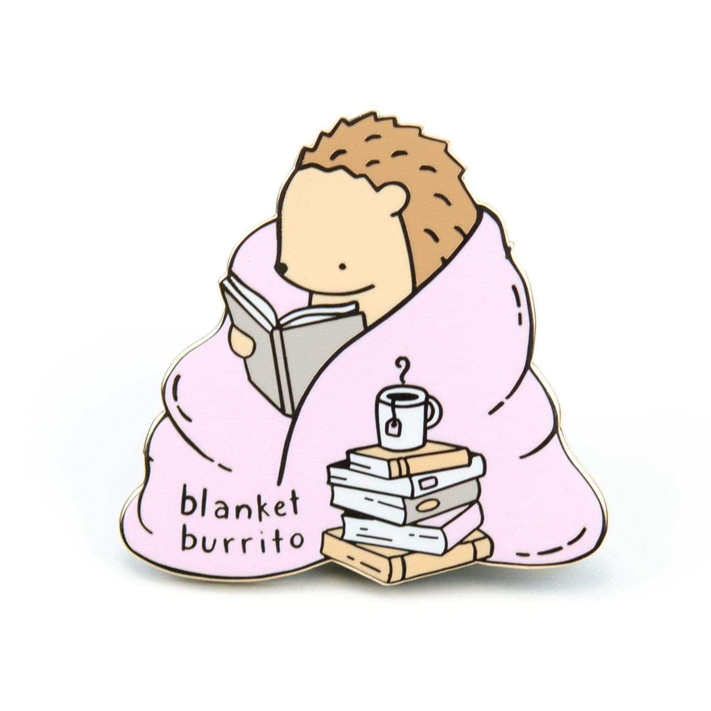 Blanket Burrito Enamel Pin BookGeek