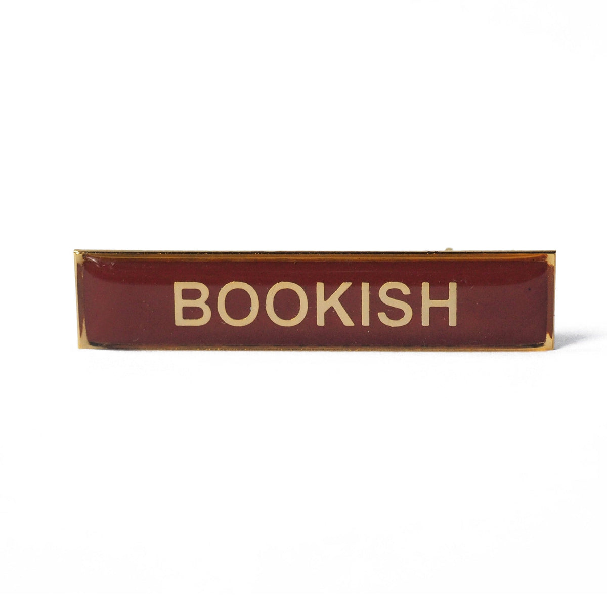 Bookish Enamel Badge BookGeek