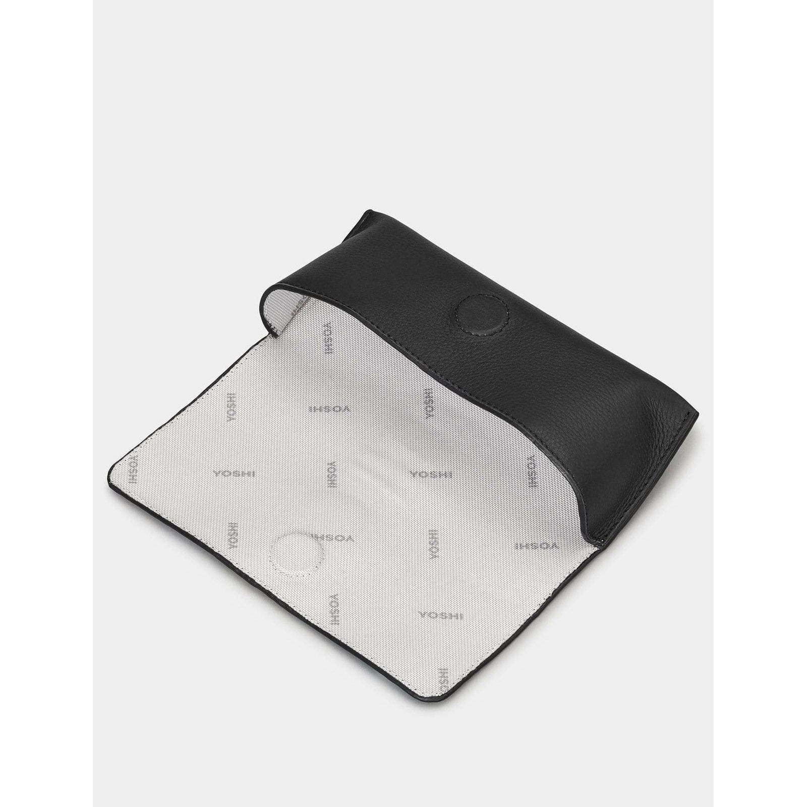 Bookworm Black Leather Glasses Case BookGeek
