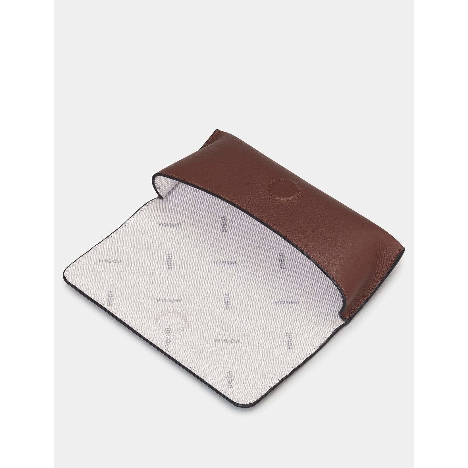 Bookworm Brown Leather Glasses Case BookGeek