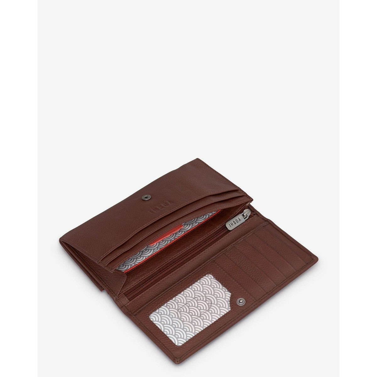 Brown Bookworm Front Flap Purse BookGeek