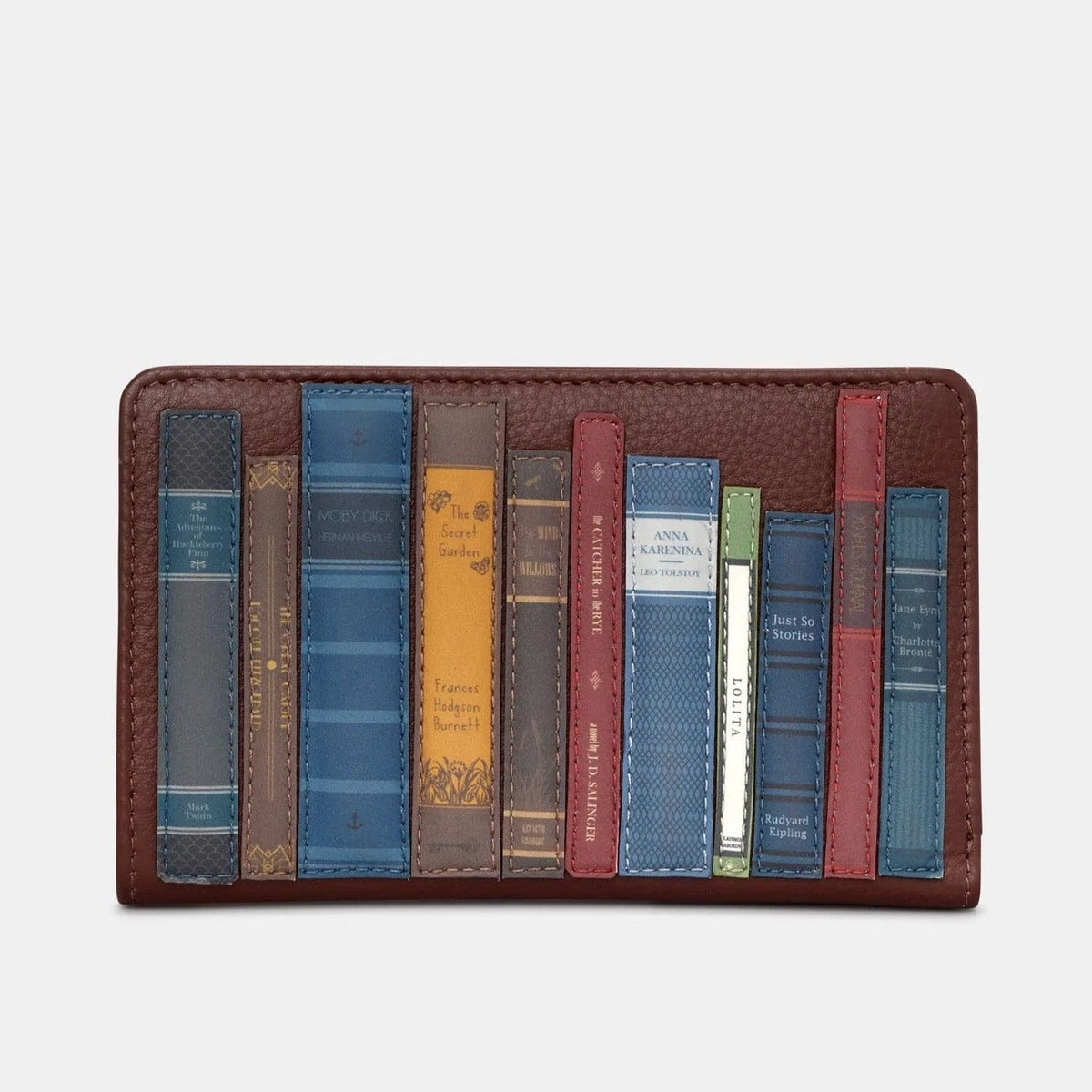 Brown Bookworm Leather Purse BookGeek