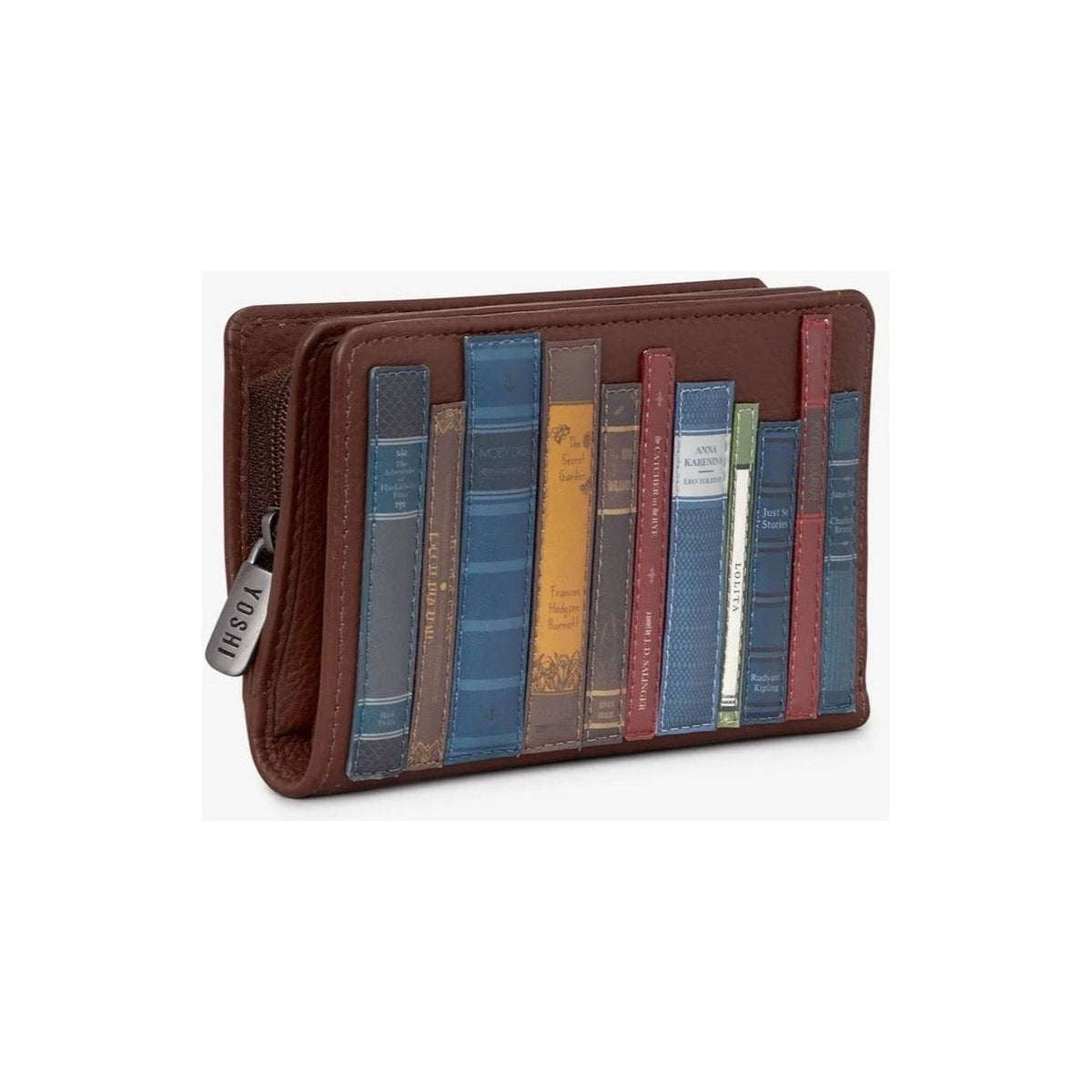 Brown Bookworm Leather Purse BookGeek