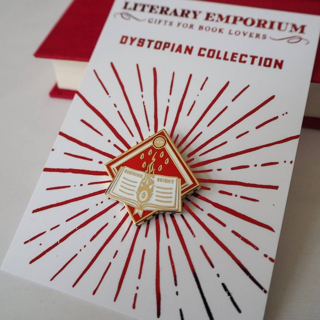 Burning Bright Enamel Pin BookGeek