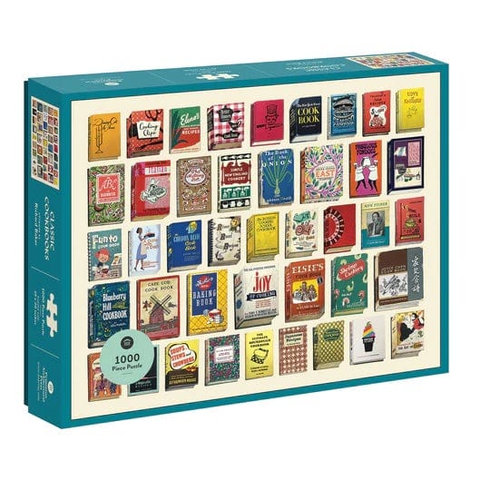 Classic Cookbooks 1000 Piece Jigsaw Puzzle BookGeek