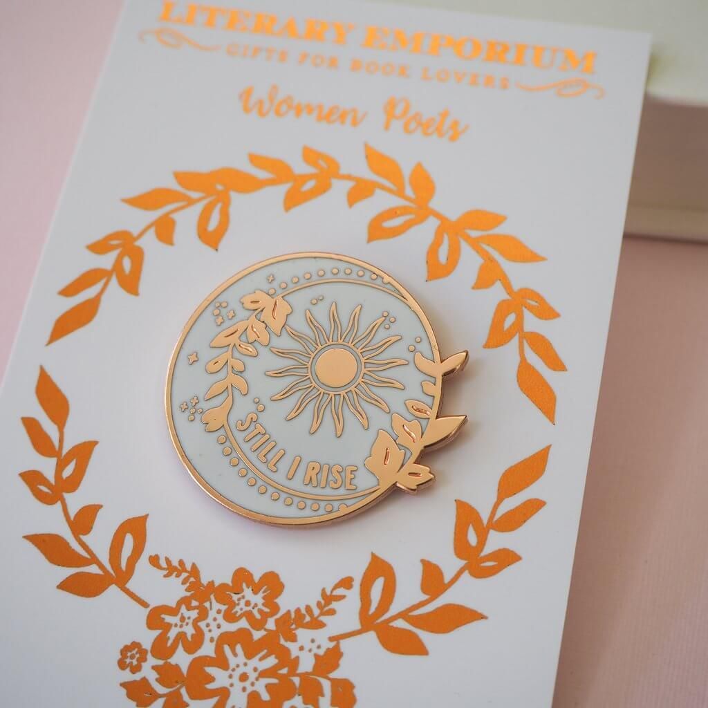 Dr Maya Angelou™ Enamel Pin BookGeek