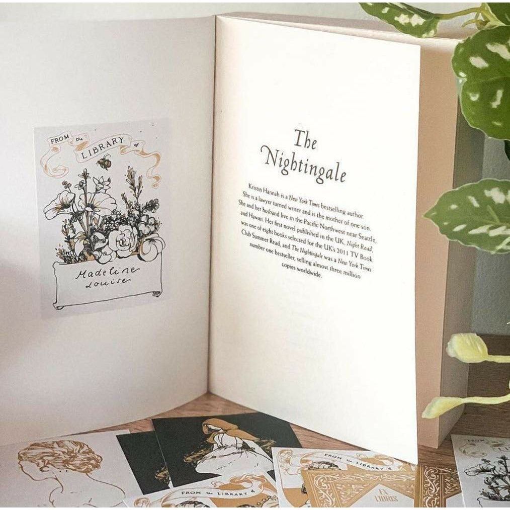 English Garden Bookplate Set BookGeek