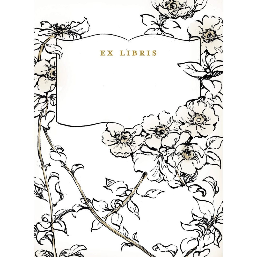 Forest Flowers Bookplates BookGeek