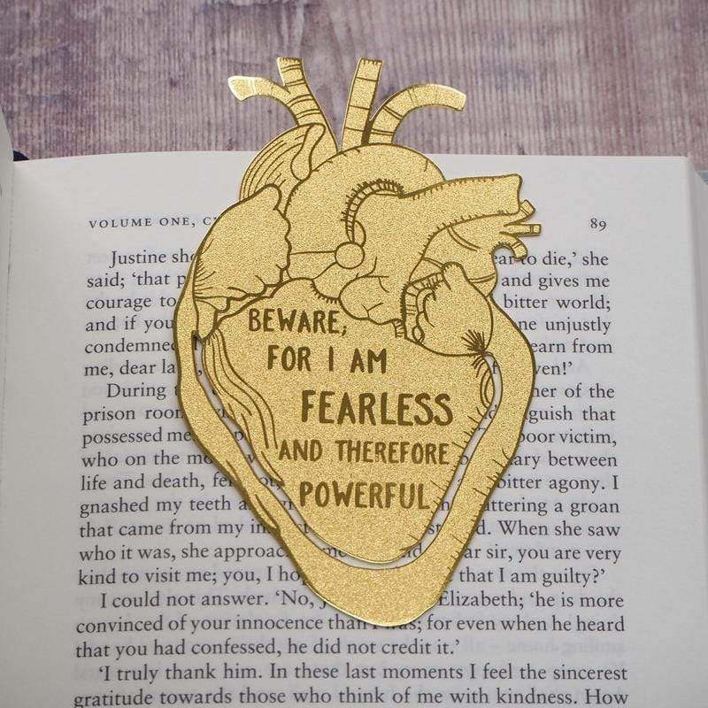 Frankenstein Brass Bookmark BookGeek