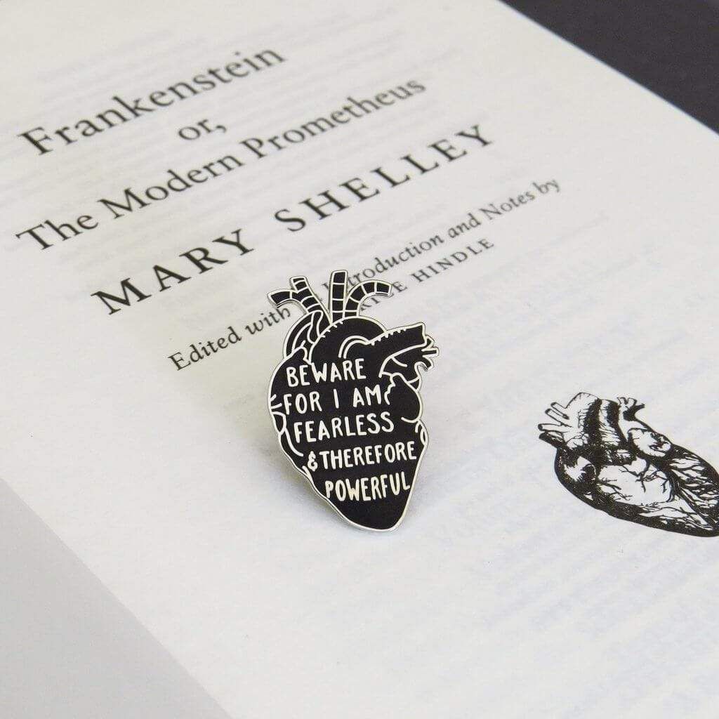 Frankenstein Enamel Pin BookGeek