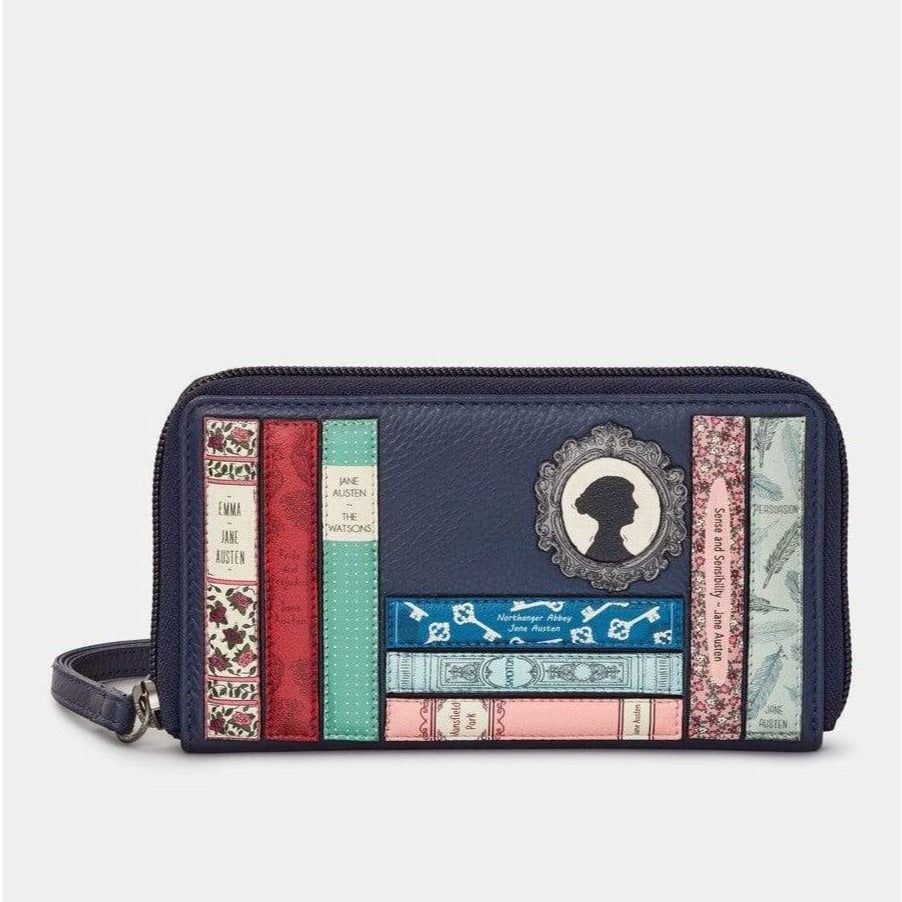 Jane Austen Bookworm Zip Around Purse BookGeek