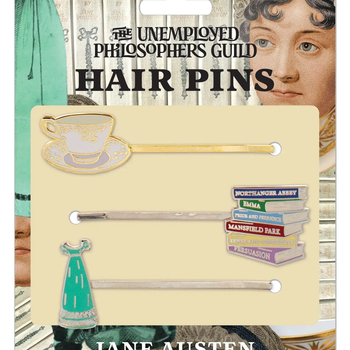 Jane Austen Hair Pins BookGeek