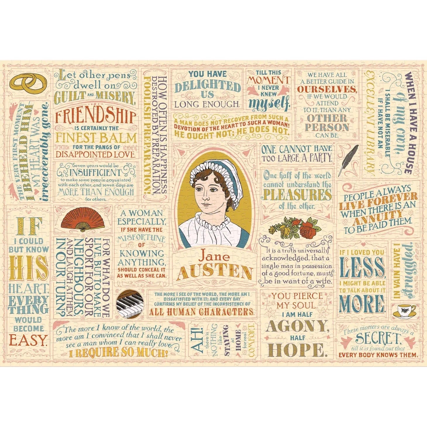 Jane Austen Literary Lines Puzzle BookGeek