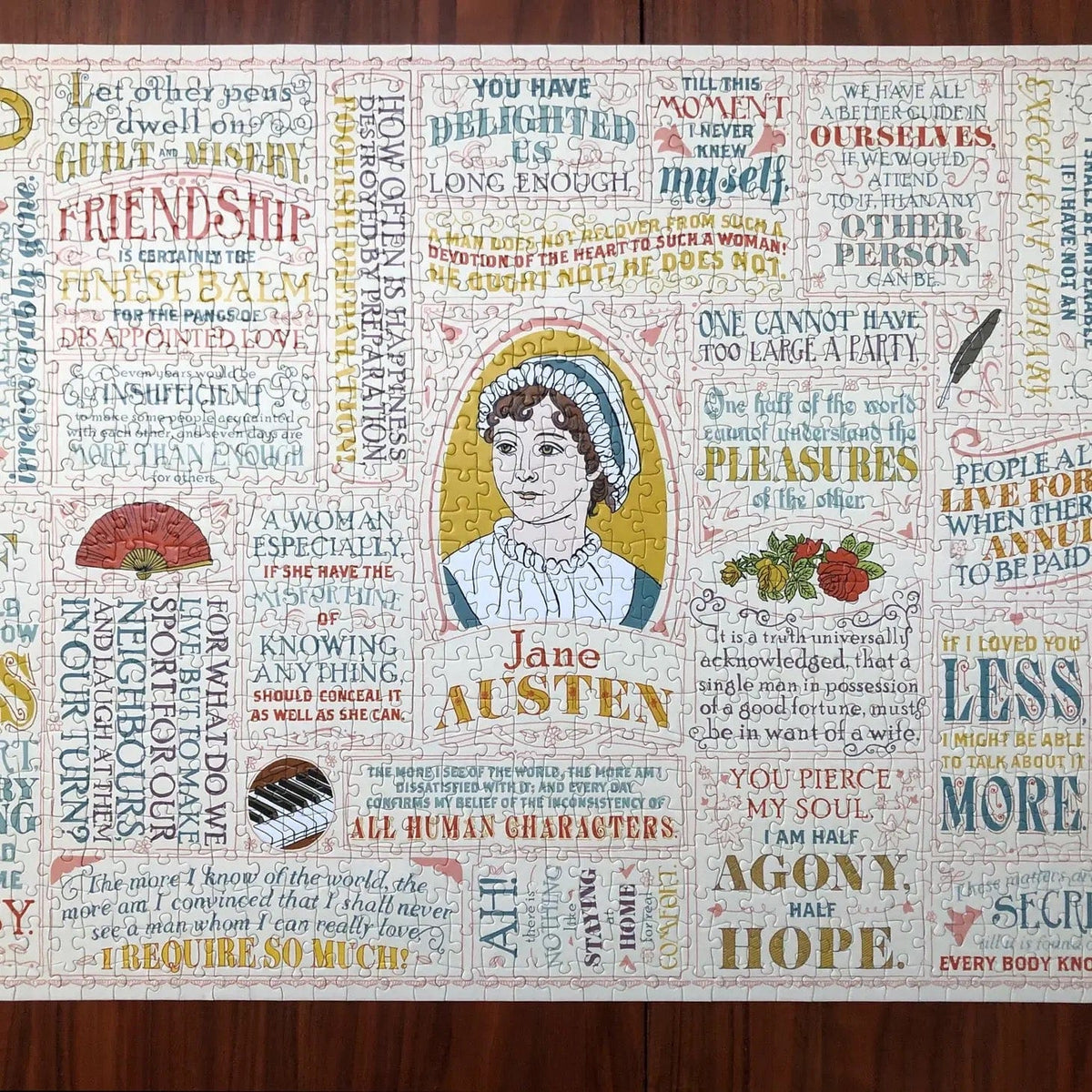 Jane Austen Literary Lines Puzzle BookGeek
