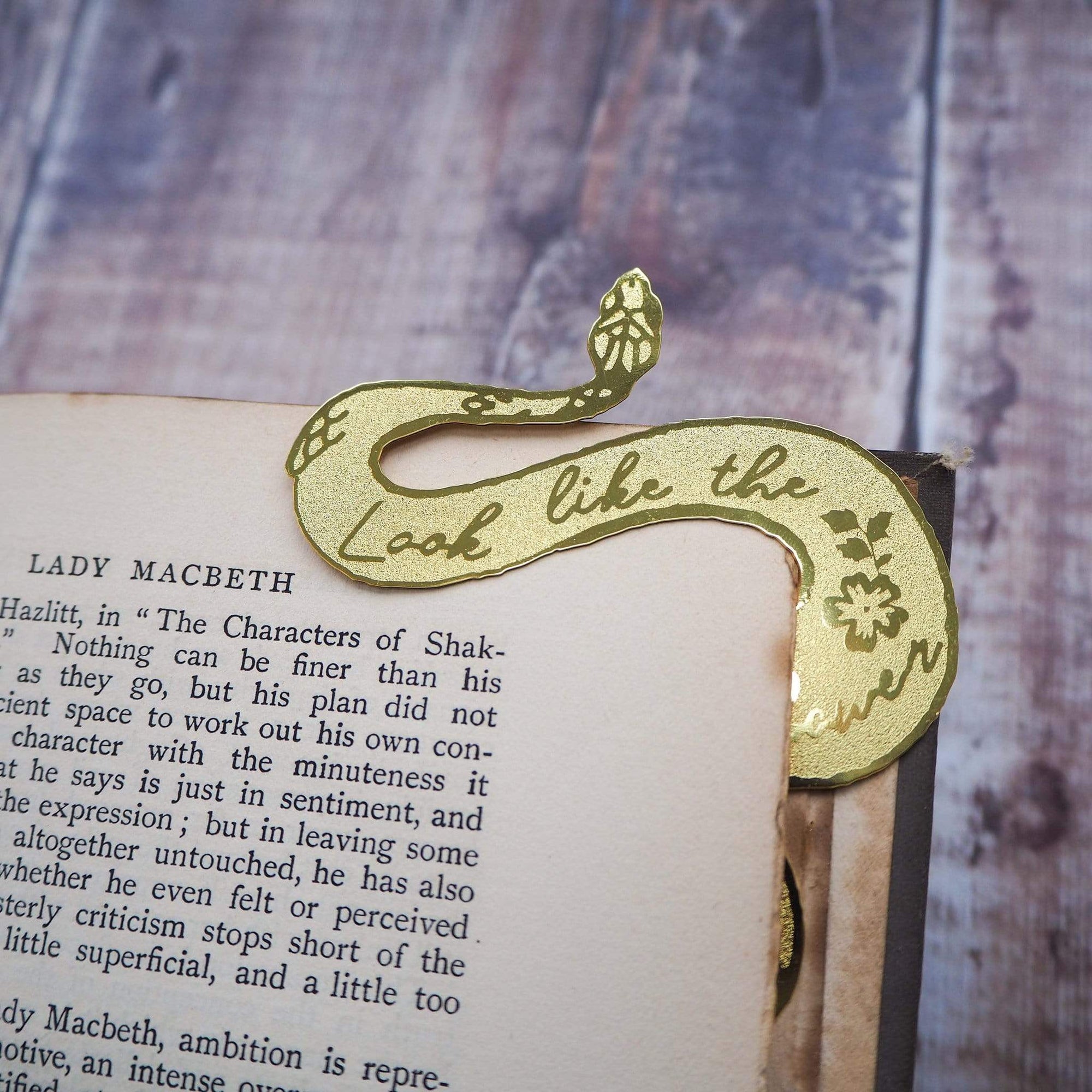 Lady Macbeth Brass Bookmark BookGeek