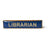 Librarian Enamel Badge BookGeek