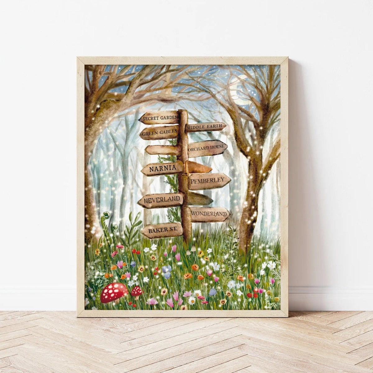 Literary Locations Signpost Print BookGeek