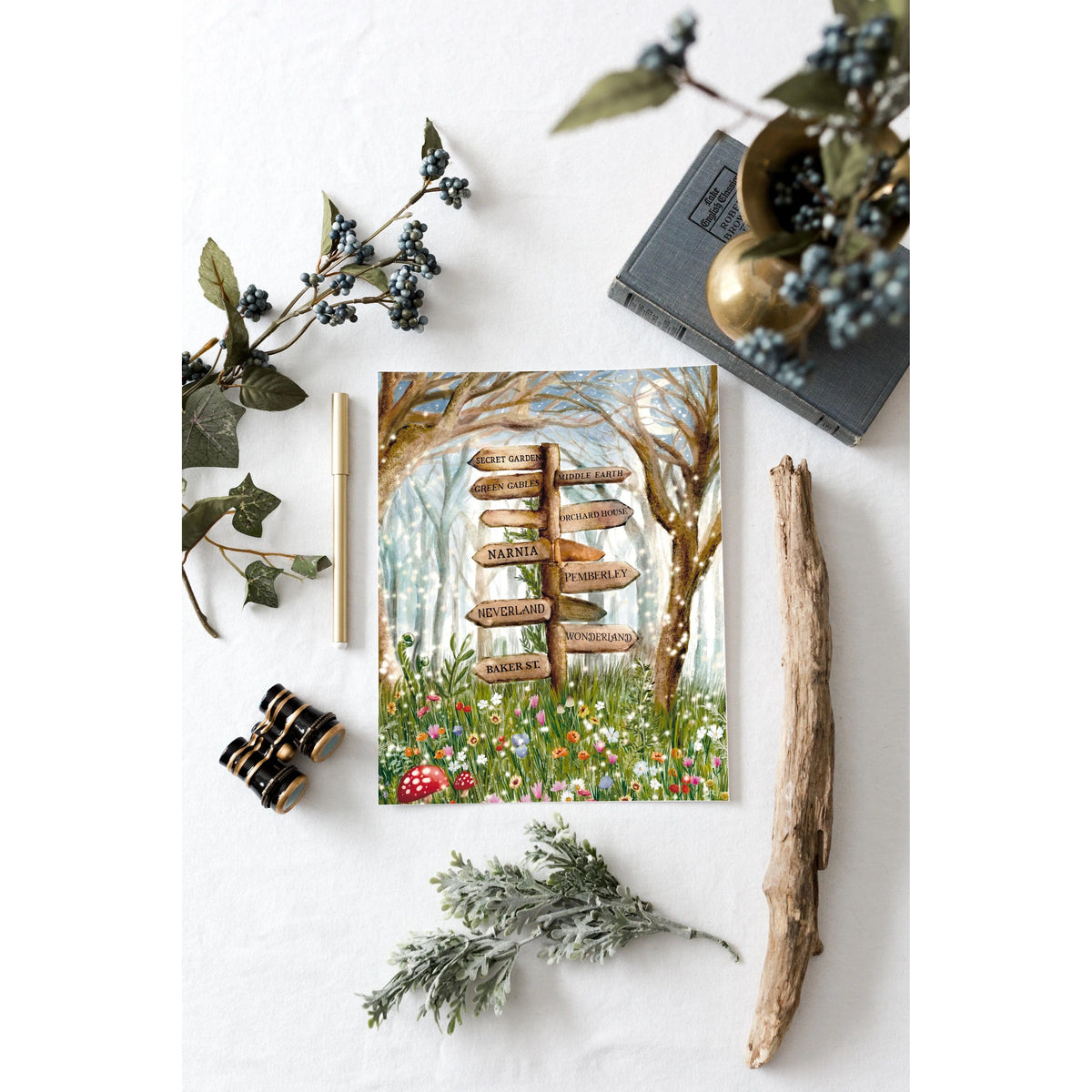 Literary Locations Signpost Print BookGeek