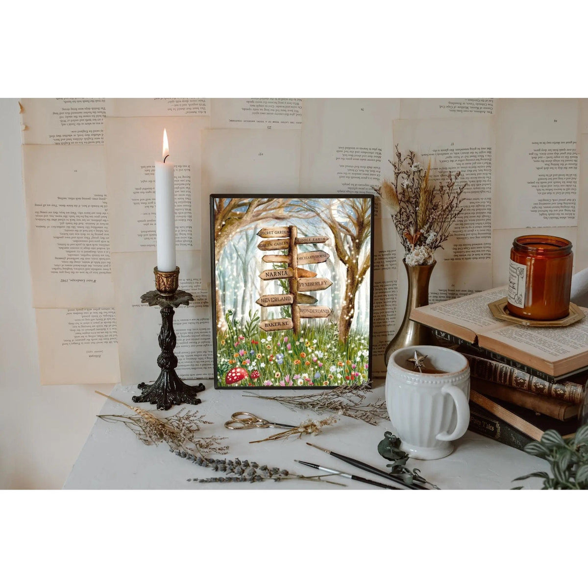 Literary Locations Signpost Print BookGeek