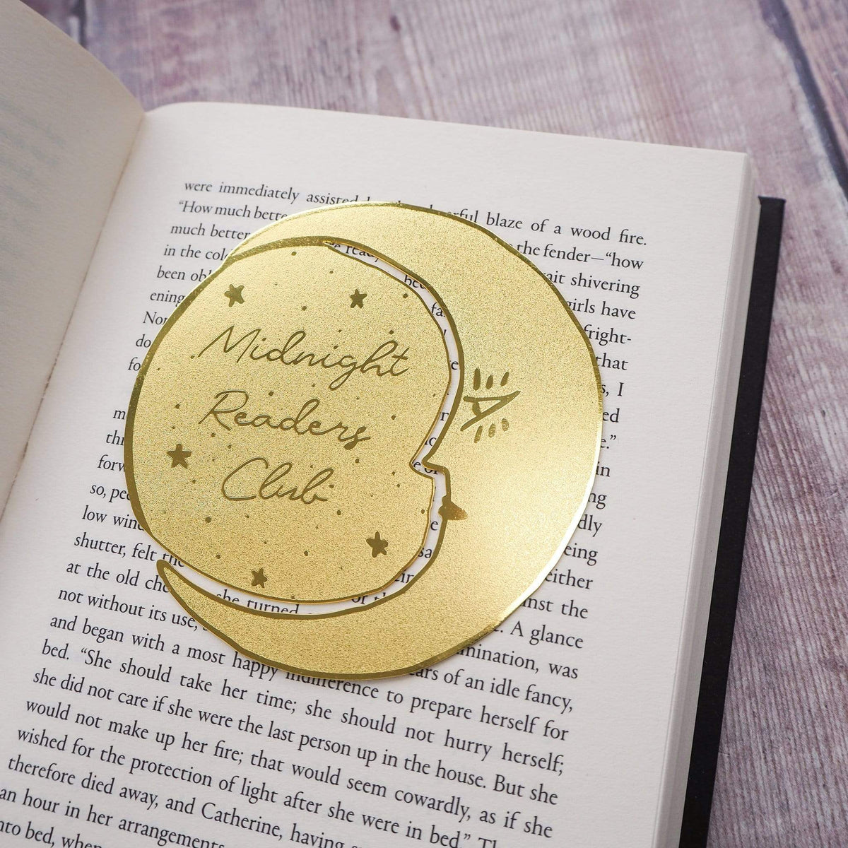 Midnight Readers Book Club Brass Bookmark BookGeek