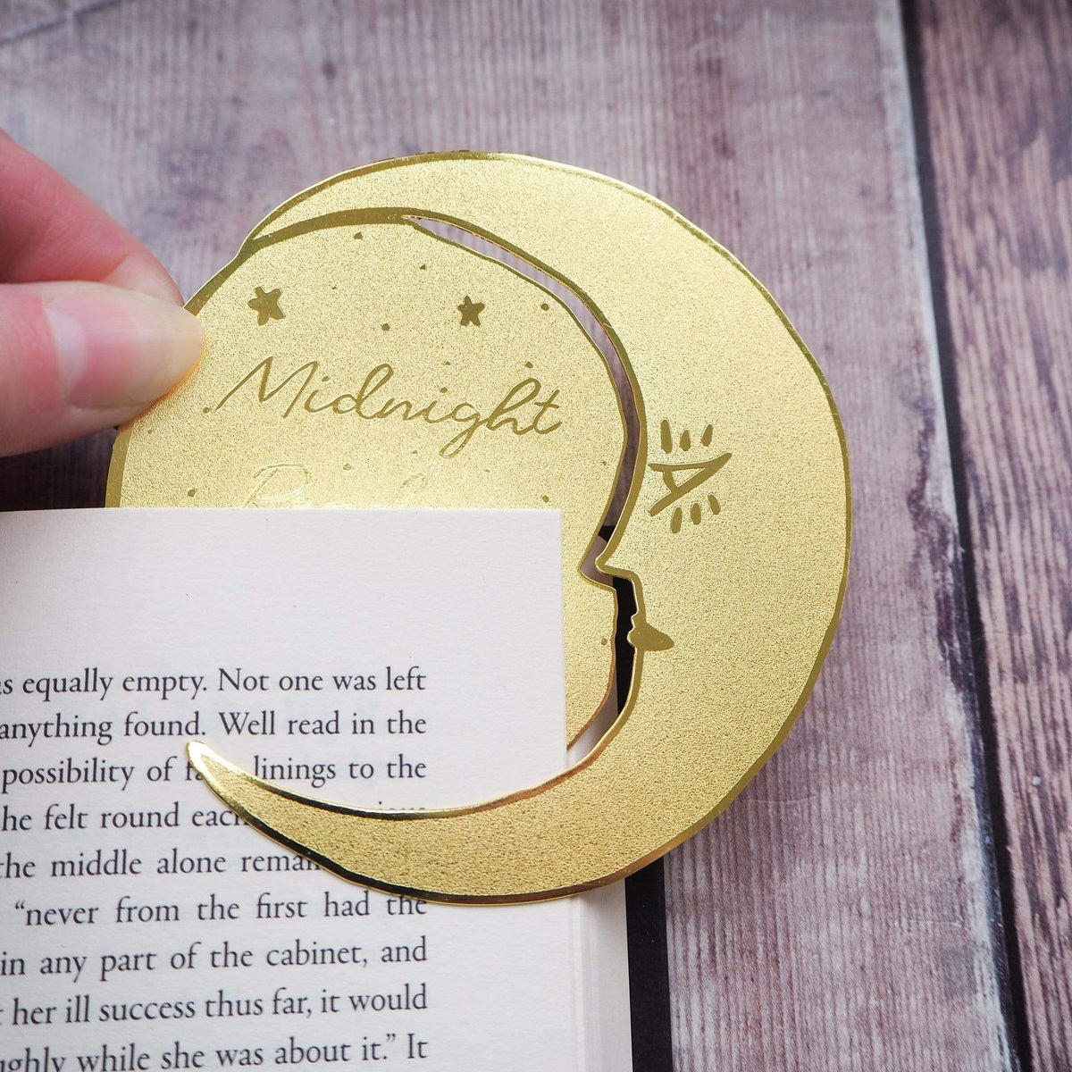 Midnight Readers Book Club Brass Bookmark BookGeek