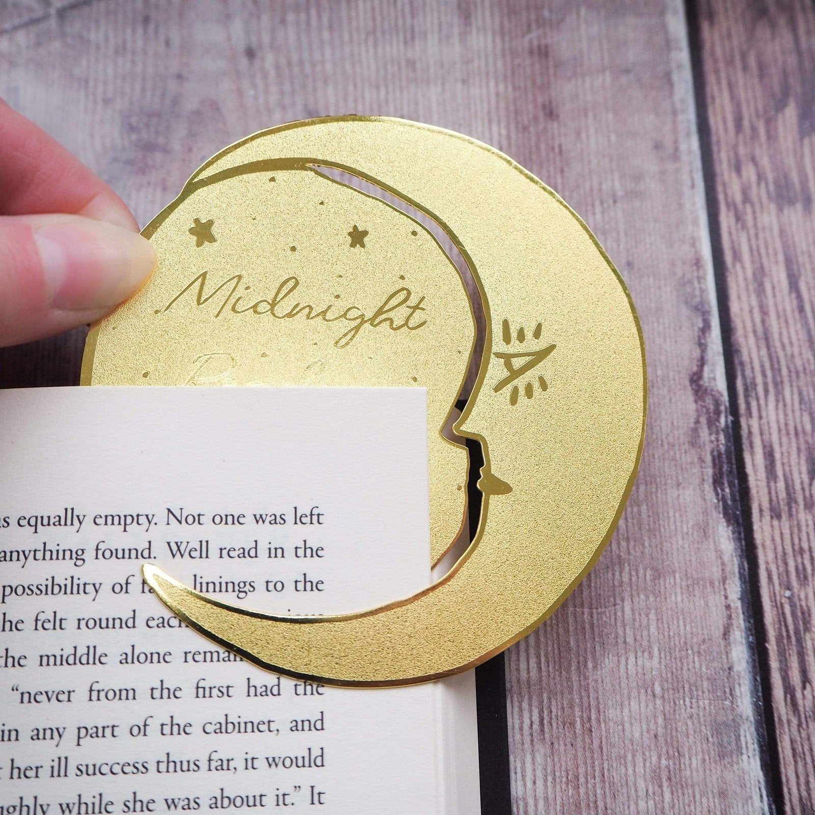 Midnight Readers Book Club Brass Bookmark BookGeek