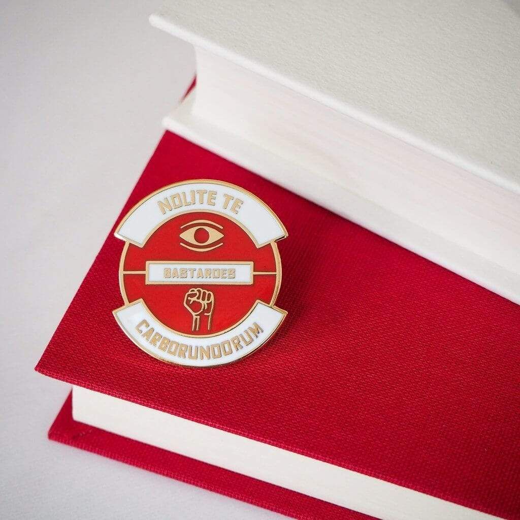 Nolite Te Bastardes Carborundorum Enamel Pin BookGeek