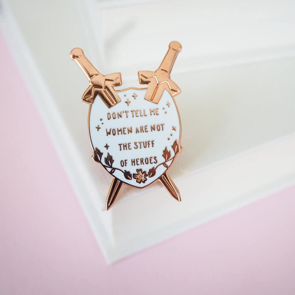 Qiu Jin Enamel Pin BookGeek