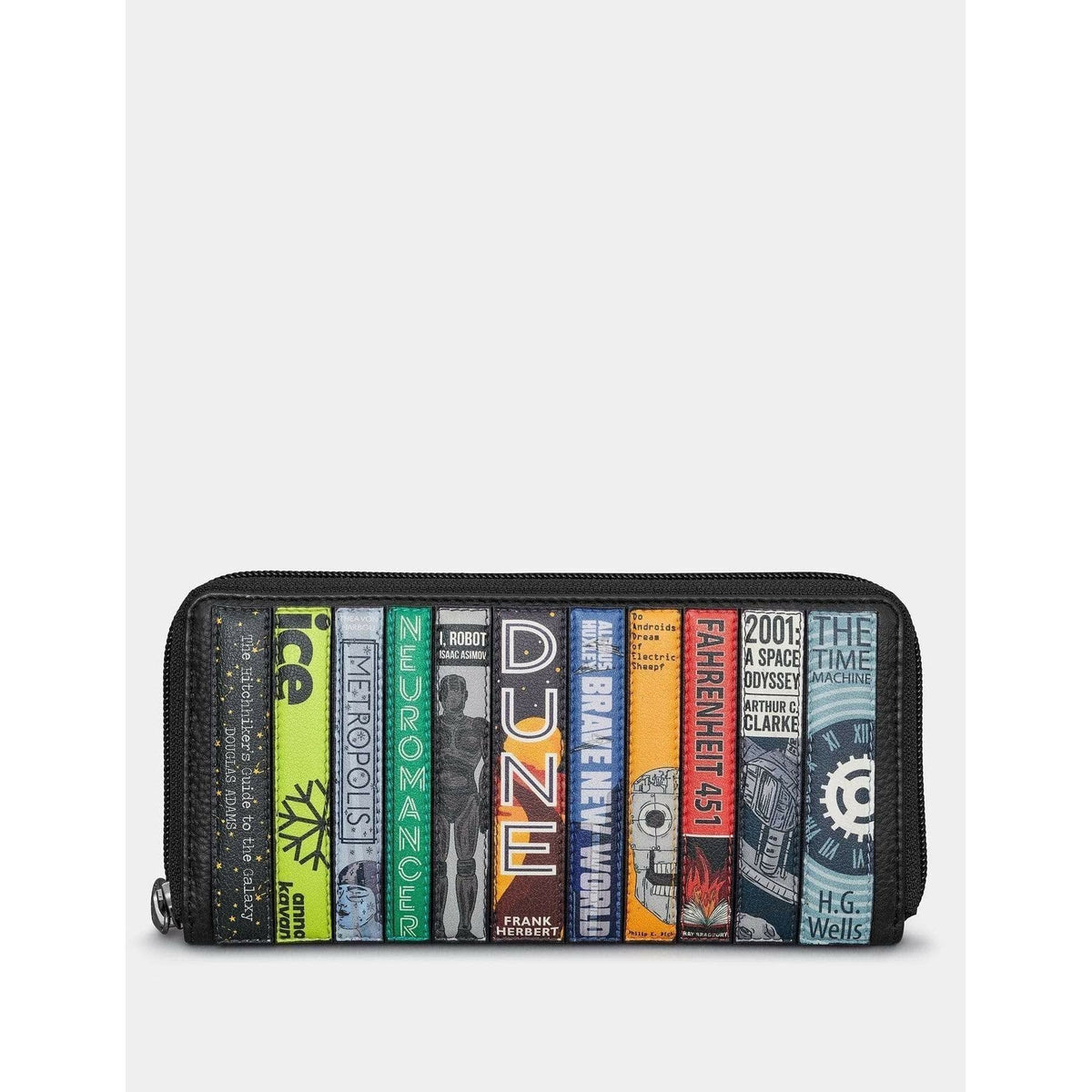 Sci Fi Bookworm Zip Around Purse BookGeek