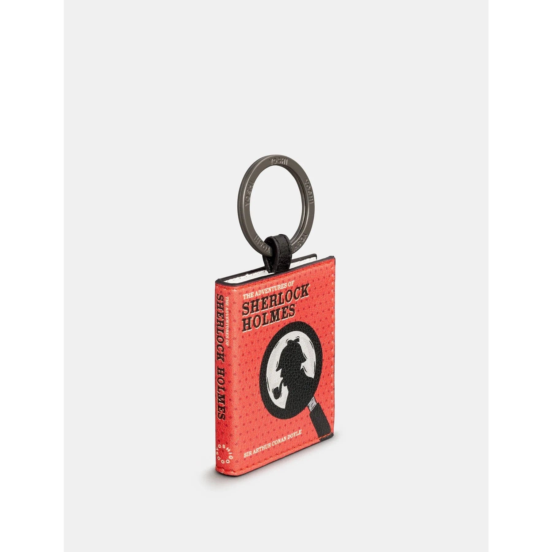 Sherlock Holmes Vegan Leather Keyring BookGeek