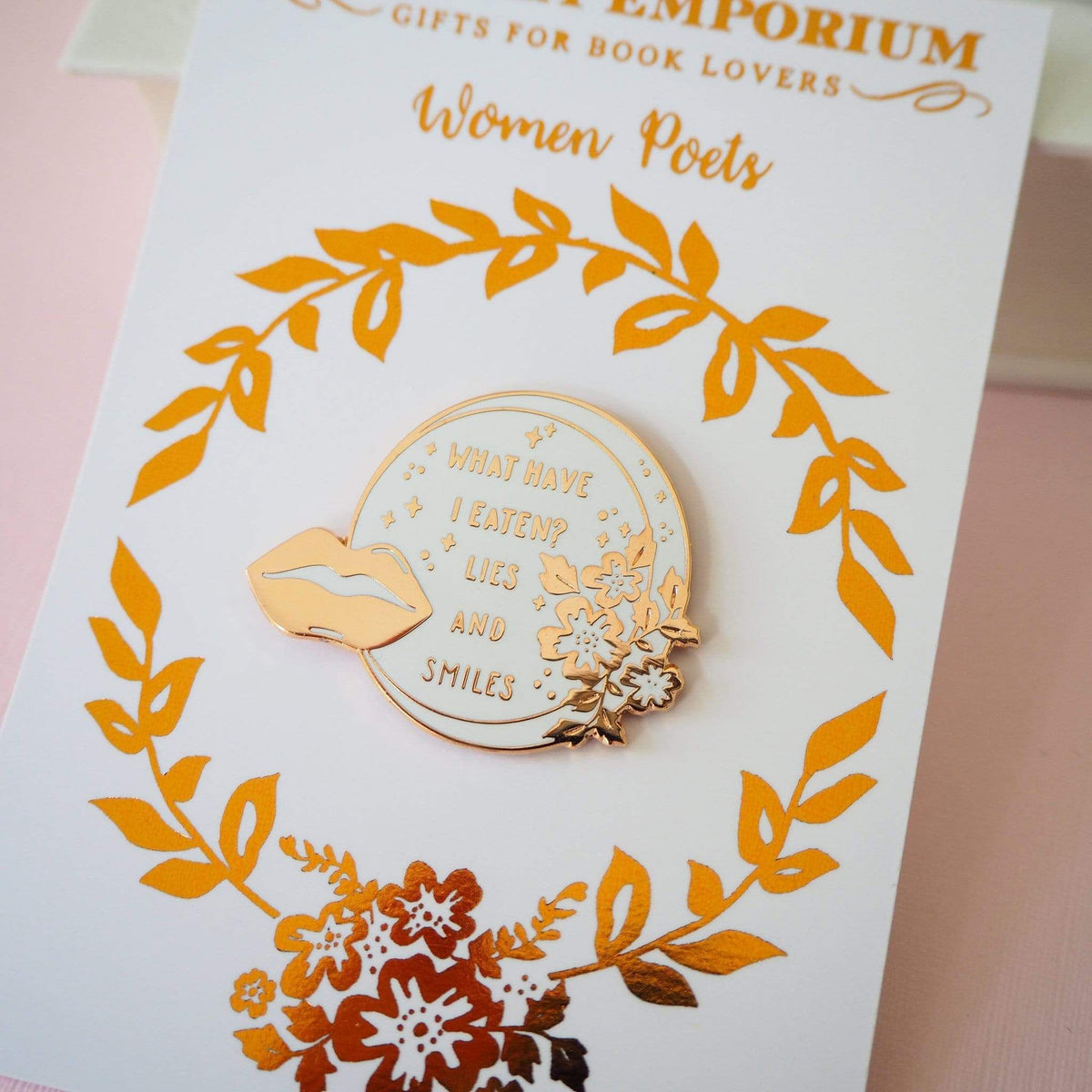 Sylvia Plath Enamel Pin BookGeek