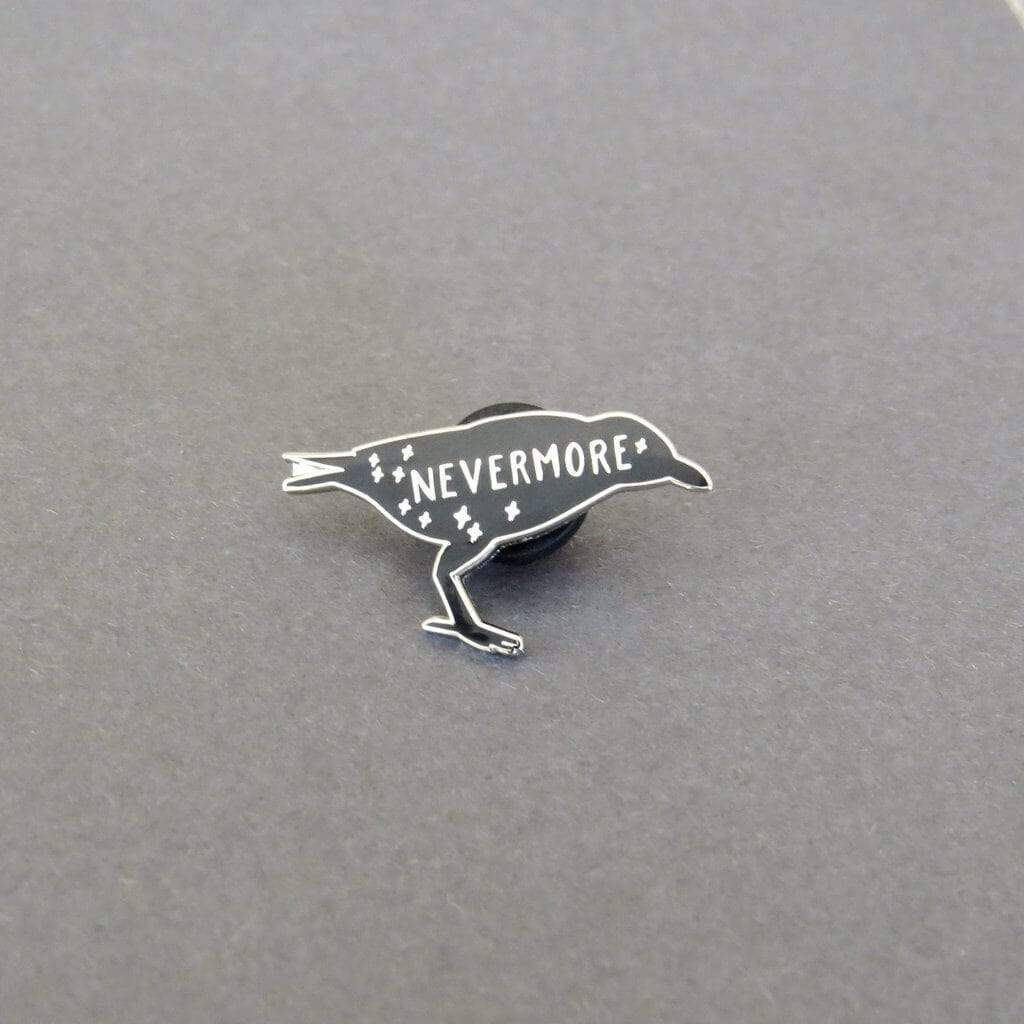 The Raven Enamel Pin BookGeek