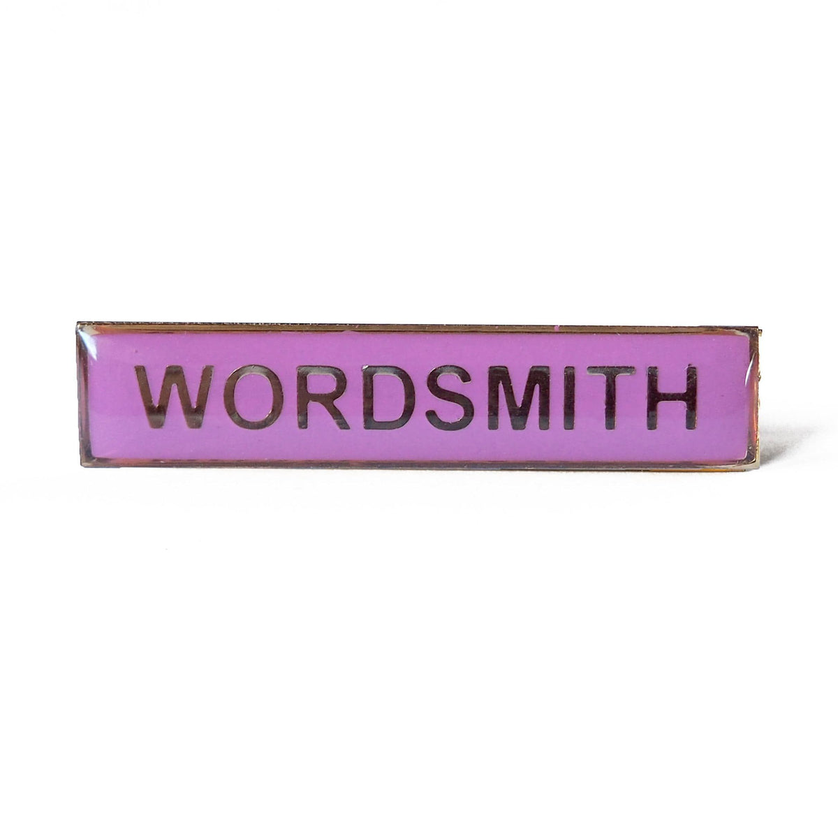 Wordsmith Enamel Badge BookGeek