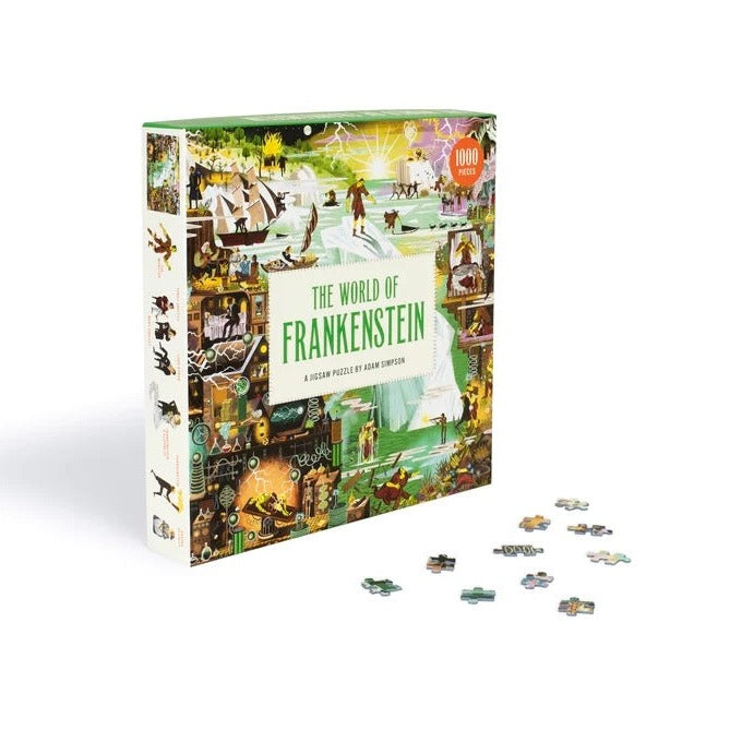 World of Frankenstein Jigsaw Puzzle BookGeek