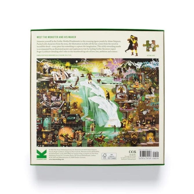 World of Frankenstein Jigsaw Puzzle BookGeek