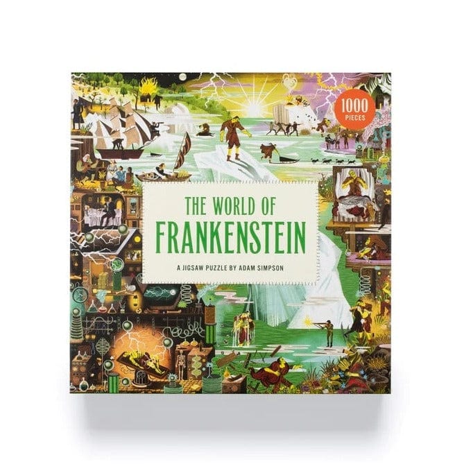World of Frankenstein Jigsaw Puzzle BookGeek